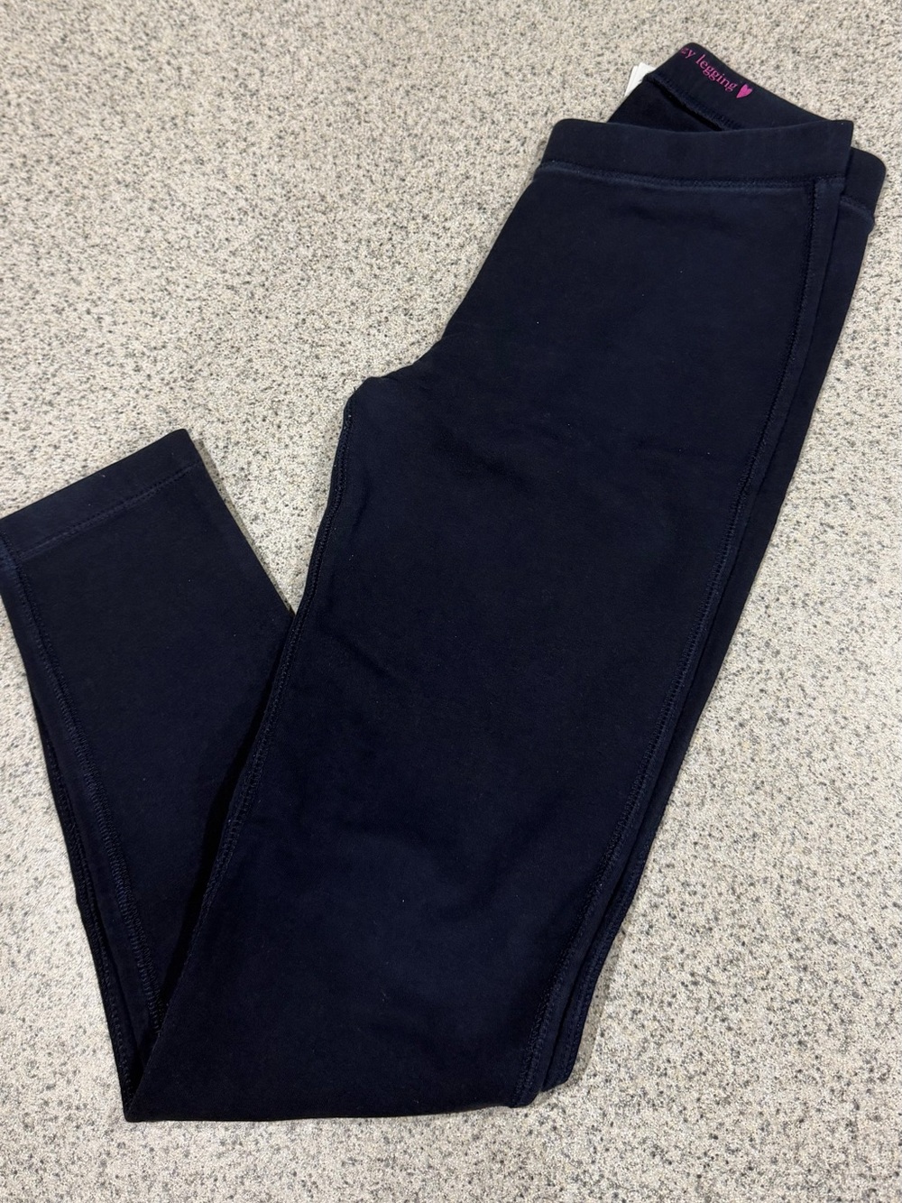 J.Crew Crewcuts Girls Cozy Leggings Navy Blue Size 14